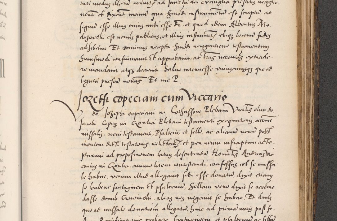 Zdjęcie nr 821 dla obiektu archiwalnego: Acta actorum causarum, sentenciarum diffinitivarum quam interloquutiorum, decretorum, obligationum, quietationum et constitutionum procuratorum coram reverndo domino Petri Porembski preposito Ossviencimensi, canonico et officiali Cracoviensi generali ad annum Dimini 1556, inditione quatuor decima, pontificatus sanctissimi in Christo patris domini Pauli divina providencia pape IIII anno ispius.