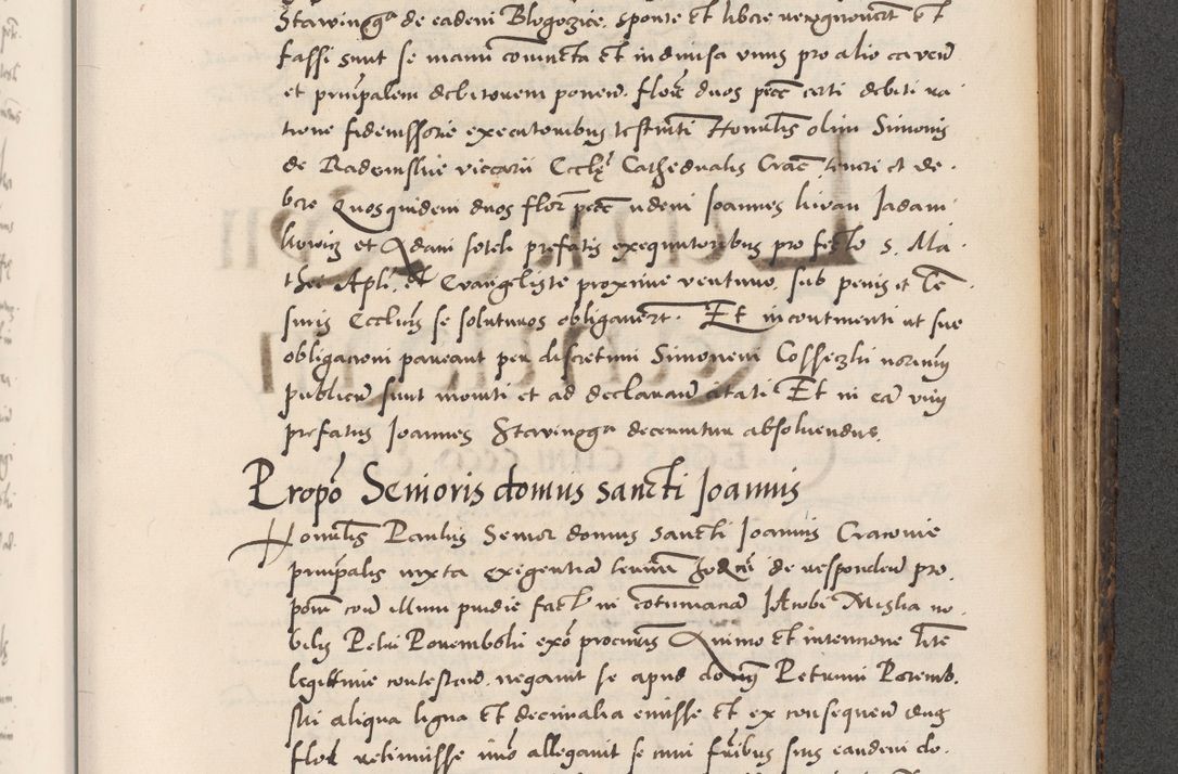 Zdjęcie nr 819 dla obiektu archiwalnego: Acta actorum causarum, sentenciarum diffinitivarum quam interloquutiorum, decretorum, obligationum, quietationum et constitutionum procuratorum coram reverndo domino Petri Porembski preposito Ossviencimensi, canonico et officiali Cracoviensi generali ad annum Dimini 1556, inditione quatuor decima, pontificatus sanctissimi in Christo patris domini Pauli divina providencia pape IIII anno ispius.