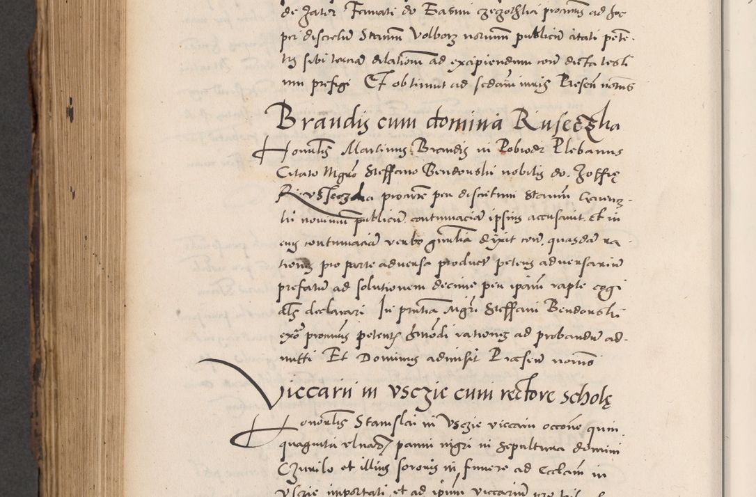 Zdjęcie nr 818 dla obiektu archiwalnego: Acta actorum causarum, sentenciarum diffinitivarum quam interloquutiorum, decretorum, obligationum, quietationum et constitutionum procuratorum coram reverndo domino Petri Porembski preposito Ossviencimensi, canonico et officiali Cracoviensi generali ad annum Dimini 1556, inditione quatuor decima, pontificatus sanctissimi in Christo patris domini Pauli divina providencia pape IIII anno ispius.