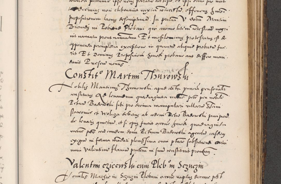 Zdjęcie nr 817 dla obiektu archiwalnego: Acta actorum causarum, sentenciarum diffinitivarum quam interloquutiorum, decretorum, obligationum, quietationum et constitutionum procuratorum coram reverndo domino Petri Porembski preposito Ossviencimensi, canonico et officiali Cracoviensi generali ad annum Dimini 1556, inditione quatuor decima, pontificatus sanctissimi in Christo patris domini Pauli divina providencia pape IIII anno ispius.