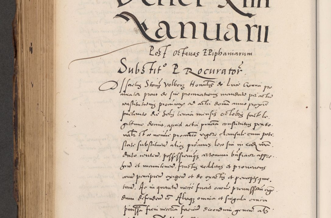Zdjęcie nr 816 dla obiektu archiwalnego: Acta actorum causarum, sentenciarum diffinitivarum quam interloquutiorum, decretorum, obligationum, quietationum et constitutionum procuratorum coram reverndo domino Petri Porembski preposito Ossviencimensi, canonico et officiali Cracoviensi generali ad annum Dimini 1556, inditione quatuor decima, pontificatus sanctissimi in Christo patris domini Pauli divina providencia pape IIII anno ispius.