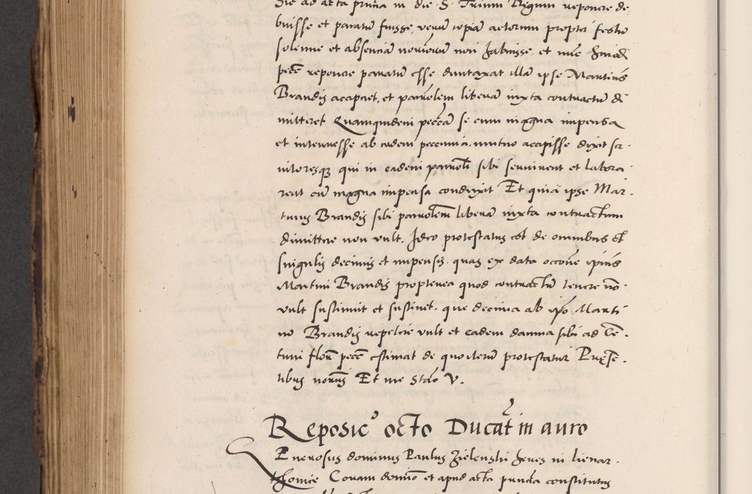 Zdjęcie nr 812 dla obiektu archiwalnego: Acta actorum causarum, sentenciarum diffinitivarum quam interloquutiorum, decretorum, obligationum, quietationum et constitutionum procuratorum coram reverndo domino Petri Porembski preposito Ossviencimensi, canonico et officiali Cracoviensi generali ad annum Dimini 1556, inditione quatuor decima, pontificatus sanctissimi in Christo patris domini Pauli divina providencia pape IIII anno ispius.