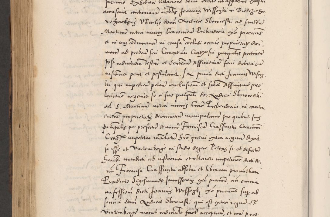 Zdjęcie nr 1140 dla obiektu archiwalnego: Acta actorum causarum, sentenciarum diffinitivarum quam interloquutiorum, decretorum, obligationum, quietationum et constitutionum procuratorum coram reverndo domino Petri Porembski preposito Ossviencimensi, canonico et officiali Cracoviensi generali ad annum Dimini 1556, inditione quatuor decima, pontificatus sanctissimi in Christo patris domini Pauli divina providencia pape IIII anno ispius.