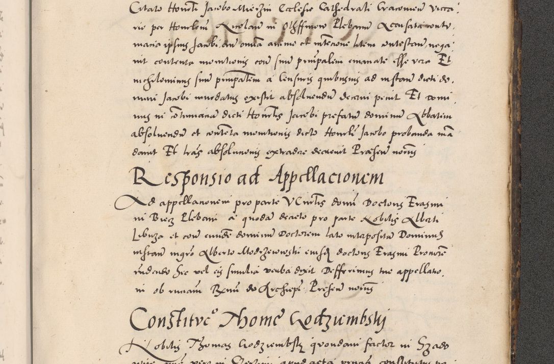 Zdjęcie nr 1137 dla obiektu archiwalnego: Acta actorum causarum, sentenciarum diffinitivarum quam interloquutiorum, decretorum, obligationum, quietationum et constitutionum procuratorum coram reverndo domino Petri Porembski preposito Ossviencimensi, canonico et officiali Cracoviensi generali ad annum Dimini 1556, inditione quatuor decima, pontificatus sanctissimi in Christo patris domini Pauli divina providencia pape IIII anno ispius.