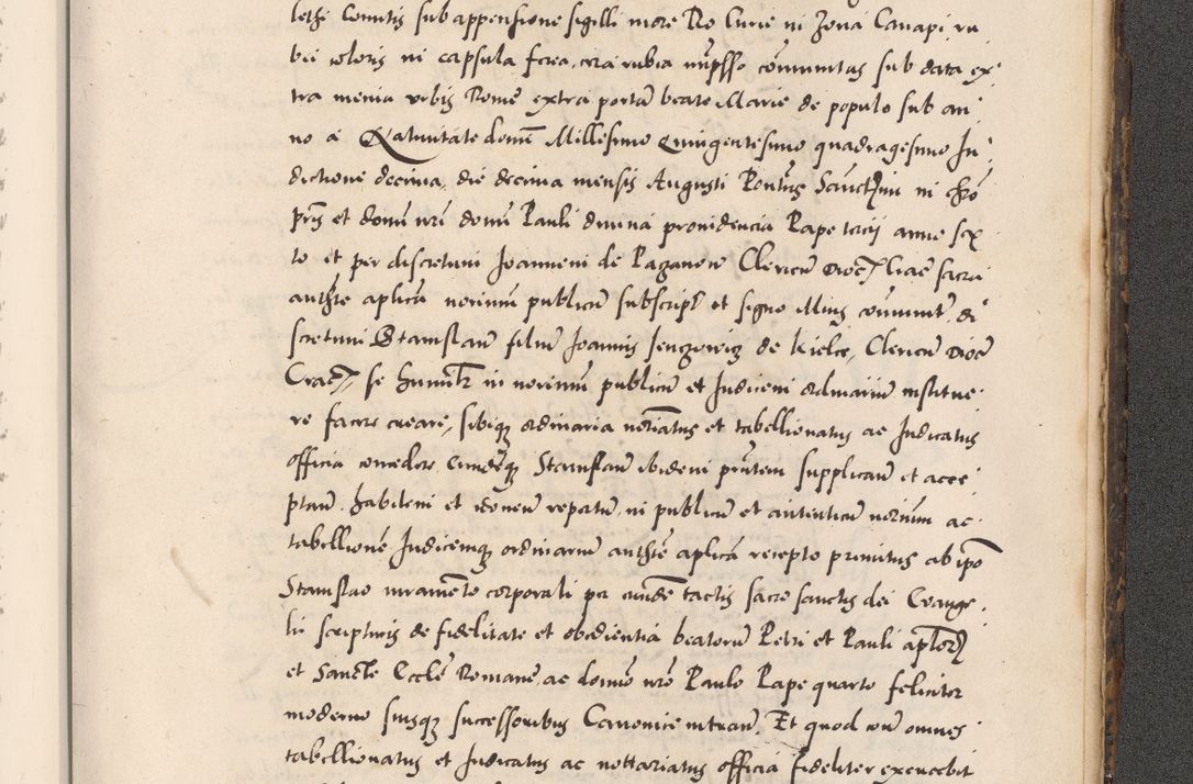 Zdjęcie nr 1133 dla obiektu archiwalnego: Acta actorum causarum, sentenciarum diffinitivarum quam interloquutiorum, decretorum, obligationum, quietationum et constitutionum procuratorum coram reverndo domino Petri Porembski preposito Ossviencimensi, canonico et officiali Cracoviensi generali ad annum Dimini 1556, inditione quatuor decima, pontificatus sanctissimi in Christo patris domini Pauli divina providencia pape IIII anno ispius.