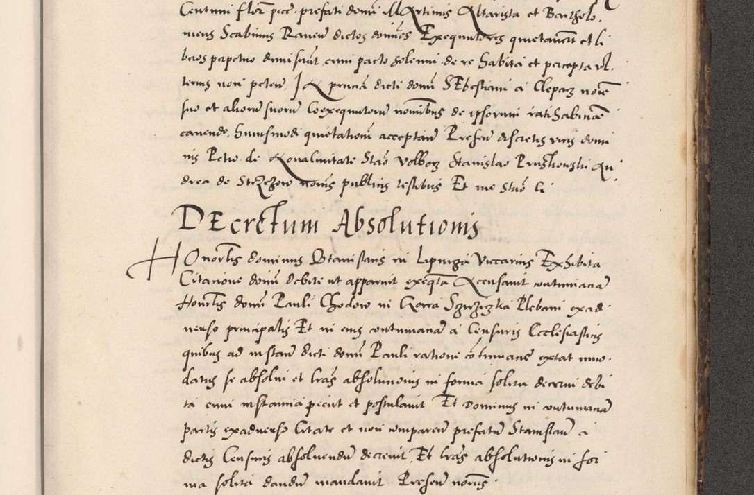 Zdjęcie nr 1131 dla obiektu archiwalnego: Acta actorum causarum, sentenciarum diffinitivarum quam interloquutiorum, decretorum, obligationum, quietationum et constitutionum procuratorum coram reverndo domino Petri Porembski preposito Ossviencimensi, canonico et officiali Cracoviensi generali ad annum Dimini 1556, inditione quatuor decima, pontificatus sanctissimi in Christo patris domini Pauli divina providencia pape IIII anno ispius.