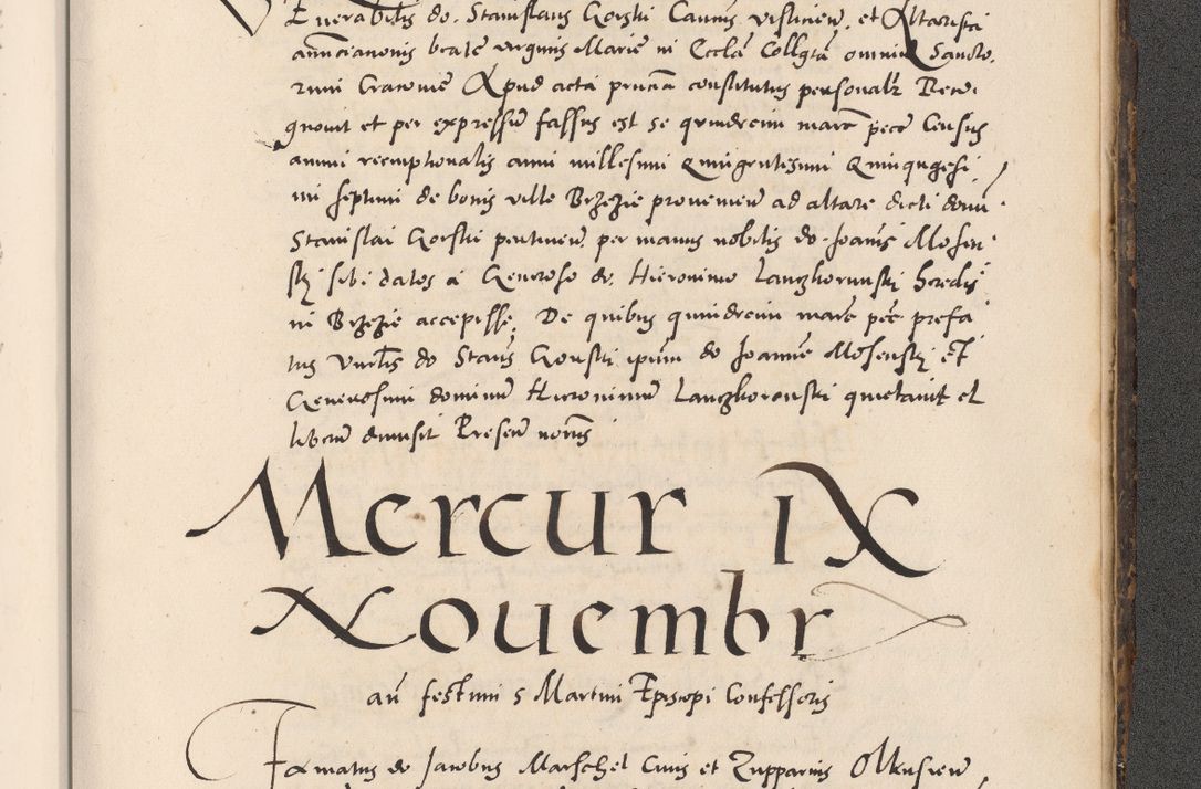 Zdjęcie nr 1123 dla obiektu archiwalnego: Acta actorum causarum, sentenciarum diffinitivarum quam interloquutiorum, decretorum, obligationum, quietationum et constitutionum procuratorum coram reverndo domino Petri Porembski preposito Ossviencimensi, canonico et officiali Cracoviensi generali ad annum Dimini 1556, inditione quatuor decima, pontificatus sanctissimi in Christo patris domini Pauli divina providencia pape IIII anno ispius.