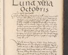 Zdjęcie nr 1117 dla obiektu archiwalnego: Acta actorum causarum, sentenciarum diffinitivarum quam interloquutiorum, decretorum, obligationum, quietationum et constitutionum procuratorum coram reverndo domino Petri Porembski preposito Ossviencimensi, canonico et officiali Cracoviensi generali ad annum Dimini 1556, inditione quatuor decima, pontificatus sanctissimi in Christo patris domini Pauli divina providencia pape IIII anno ispius.