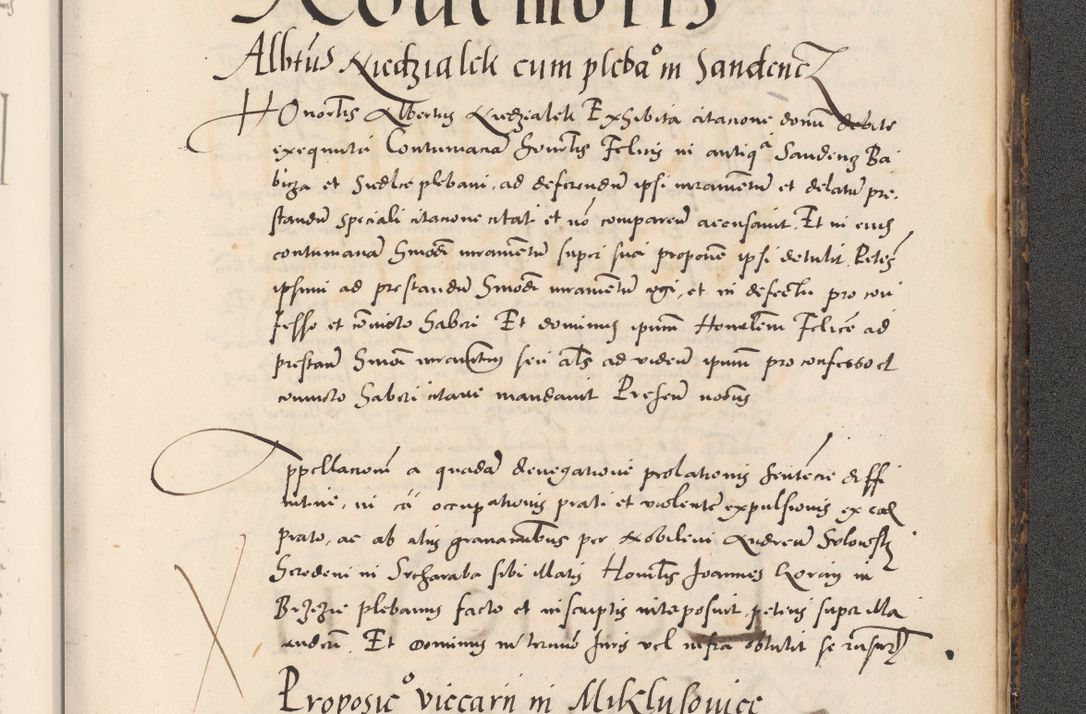 Zdjęcie nr 1119 dla obiektu archiwalnego: Acta actorum causarum, sentenciarum diffinitivarum quam interloquutiorum, decretorum, obligationum, quietationum et constitutionum procuratorum coram reverndo domino Petri Porembski preposito Ossviencimensi, canonico et officiali Cracoviensi generali ad annum Dimini 1556, inditione quatuor decima, pontificatus sanctissimi in Christo patris domini Pauli divina providencia pape IIII anno ispius.