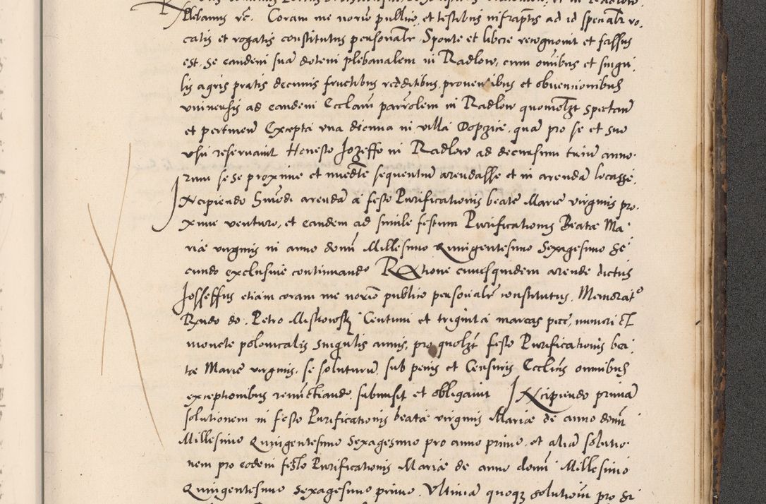 Zdjęcie nr 1115 dla obiektu archiwalnego: Acta actorum causarum, sentenciarum diffinitivarum quam interloquutiorum, decretorum, obligationum, quietationum et constitutionum procuratorum coram reverndo domino Petri Porembski preposito Ossviencimensi, canonico et officiali Cracoviensi generali ad annum Dimini 1556, inditione quatuor decima, pontificatus sanctissimi in Christo patris domini Pauli divina providencia pape IIII anno ispius.