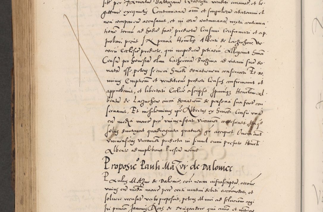 Zdjęcie nr 1110 dla obiektu archiwalnego: Acta actorum causarum, sentenciarum diffinitivarum quam interloquutiorum, decretorum, obligationum, quietationum et constitutionum procuratorum coram reverndo domino Petri Porembski preposito Ossviencimensi, canonico et officiali Cracoviensi generali ad annum Dimini 1556, inditione quatuor decima, pontificatus sanctissimi in Christo patris domini Pauli divina providencia pape IIII anno ispius.