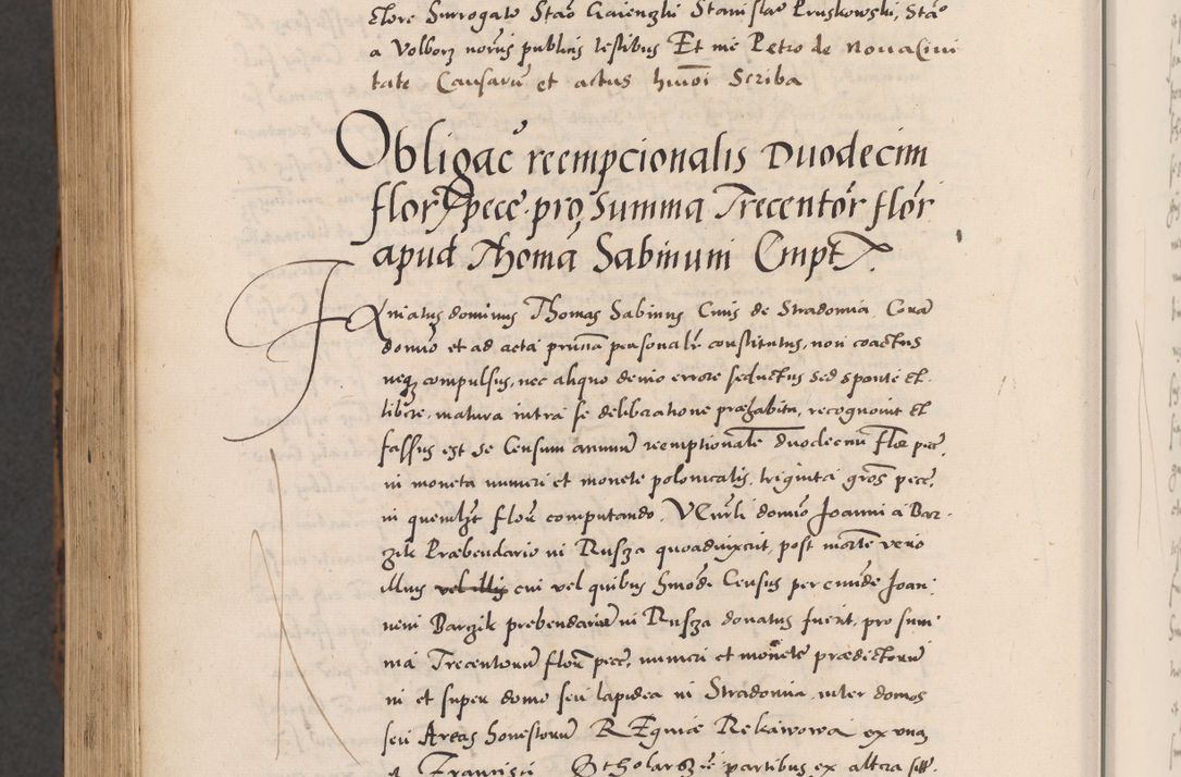 Zdjęcie nr 1090 dla obiektu archiwalnego: Acta actorum causarum, sentenciarum diffinitivarum quam interloquutiorum, decretorum, obligationum, quietationum et constitutionum procuratorum coram reverndo domino Petri Porembski preposito Ossviencimensi, canonico et officiali Cracoviensi generali ad annum Dimini 1556, inditione quatuor decima, pontificatus sanctissimi in Christo patris domini Pauli divina providencia pape IIII anno ispius.