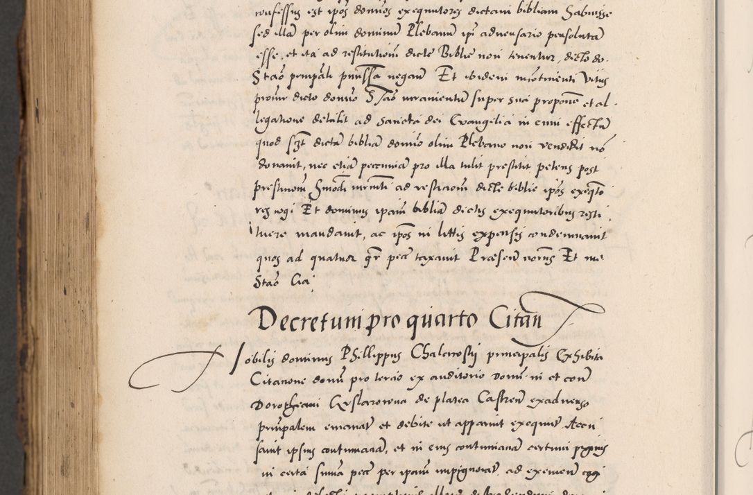 Zdjęcie nr 1078 dla obiektu archiwalnego: Acta actorum causarum, sentenciarum diffinitivarum quam interloquutiorum, decretorum, obligationum, quietationum et constitutionum procuratorum coram reverndo domino Petri Porembski preposito Ossviencimensi, canonico et officiali Cracoviensi generali ad annum Dimini 1556, inditione quatuor decima, pontificatus sanctissimi in Christo patris domini Pauli divina providencia pape IIII anno ispius.