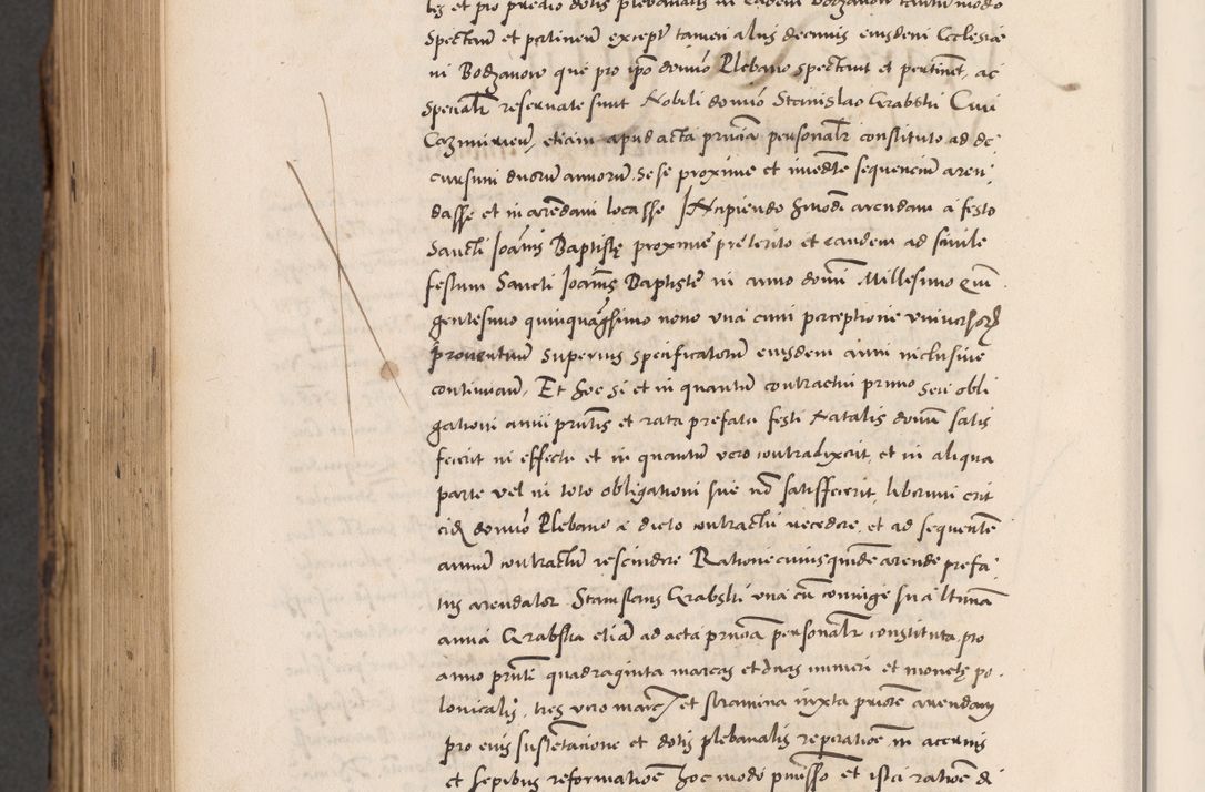 Zdjęcie nr 1042 dla obiektu archiwalnego: Acta actorum causarum, sentenciarum diffinitivarum quam interloquutiorum, decretorum, obligationum, quietationum et constitutionum procuratorum coram reverndo domino Petri Porembski preposito Ossviencimensi, canonico et officiali Cracoviensi generali ad annum Dimini 1556, inditione quatuor decima, pontificatus sanctissimi in Christo patris domini Pauli divina providencia pape IIII anno ispius.