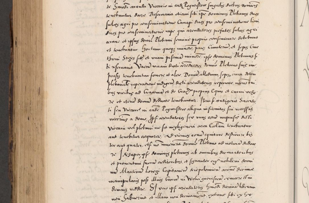 Zdjęcie nr 1036 dla obiektu archiwalnego: Acta actorum causarum, sentenciarum diffinitivarum quam interloquutiorum, decretorum, obligationum, quietationum et constitutionum procuratorum coram reverndo domino Petri Porembski preposito Ossviencimensi, canonico et officiali Cracoviensi generali ad annum Dimini 1556, inditione quatuor decima, pontificatus sanctissimi in Christo patris domini Pauli divina providencia pape IIII anno ispius.