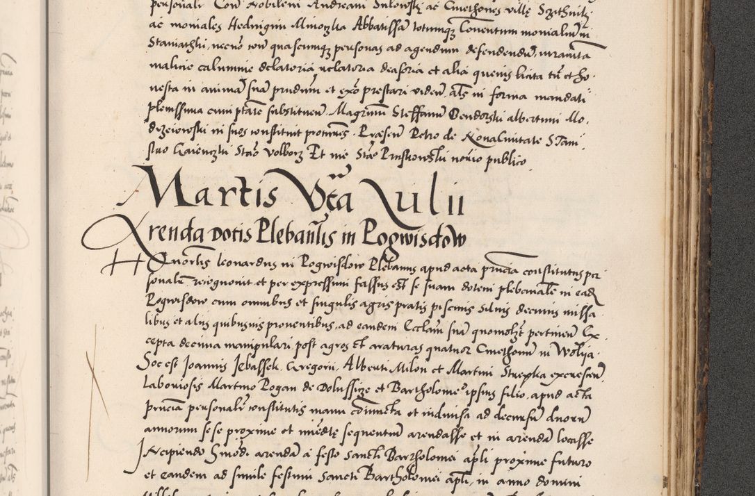 Zdjęcie nr 1035 dla obiektu archiwalnego: Acta actorum causarum, sentenciarum diffinitivarum quam interloquutiorum, decretorum, obligationum, quietationum et constitutionum procuratorum coram reverndo domino Petri Porembski preposito Ossviencimensi, canonico et officiali Cracoviensi generali ad annum Dimini 1556, inditione quatuor decima, pontificatus sanctissimi in Christo patris domini Pauli divina providencia pape IIII anno ispius.