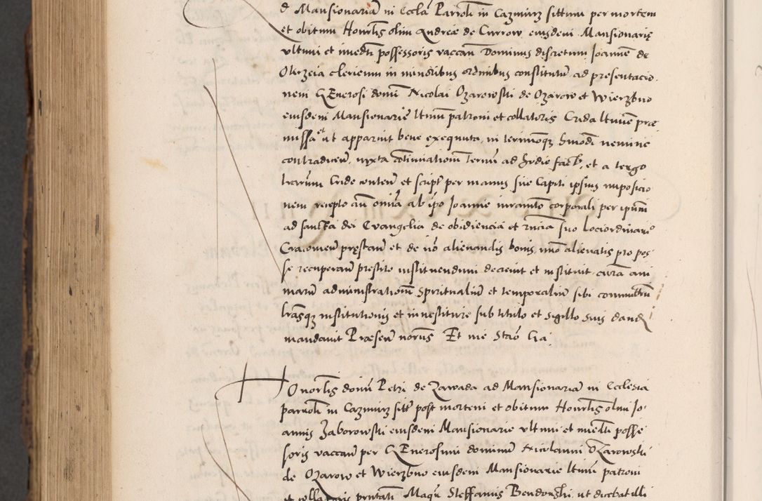Zdjęcie nr 1032 dla obiektu archiwalnego: Acta actorum causarum, sentenciarum diffinitivarum quam interloquutiorum, decretorum, obligationum, quietationum et constitutionum procuratorum coram reverndo domino Petri Porembski preposito Ossviencimensi, canonico et officiali Cracoviensi generali ad annum Dimini 1556, inditione quatuor decima, pontificatus sanctissimi in Christo patris domini Pauli divina providencia pape IIII anno ispius.