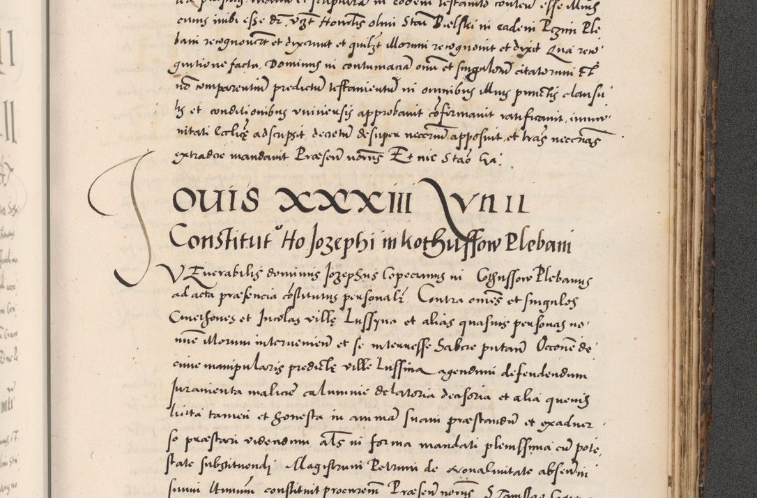 Zdjęcie nr 1031 dla obiektu archiwalnego: Acta actorum causarum, sentenciarum diffinitivarum quam interloquutiorum, decretorum, obligationum, quietationum et constitutionum procuratorum coram reverndo domino Petri Porembski preposito Ossviencimensi, canonico et officiali Cracoviensi generali ad annum Dimini 1556, inditione quatuor decima, pontificatus sanctissimi in Christo patris domini Pauli divina providencia pape IIII anno ispius.