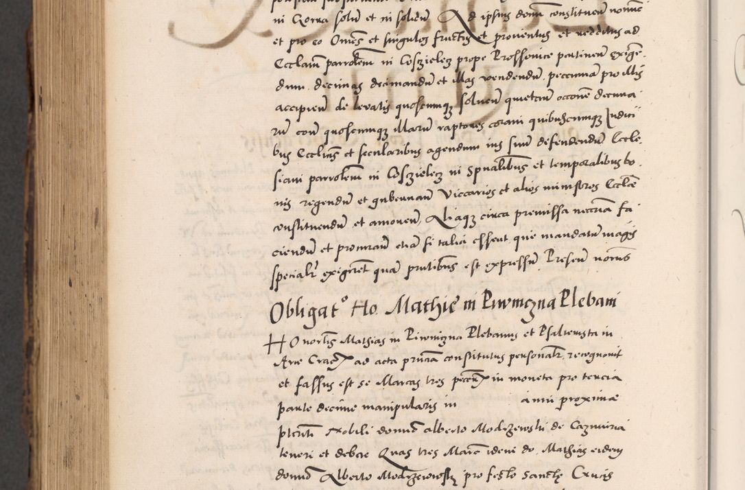 Zdjęcie nr 1028 dla obiektu archiwalnego: Acta actorum causarum, sentenciarum diffinitivarum quam interloquutiorum, decretorum, obligationum, quietationum et constitutionum procuratorum coram reverndo domino Petri Porembski preposito Ossviencimensi, canonico et officiali Cracoviensi generali ad annum Dimini 1556, inditione quatuor decima, pontificatus sanctissimi in Christo patris domini Pauli divina providencia pape IIII anno ispius.