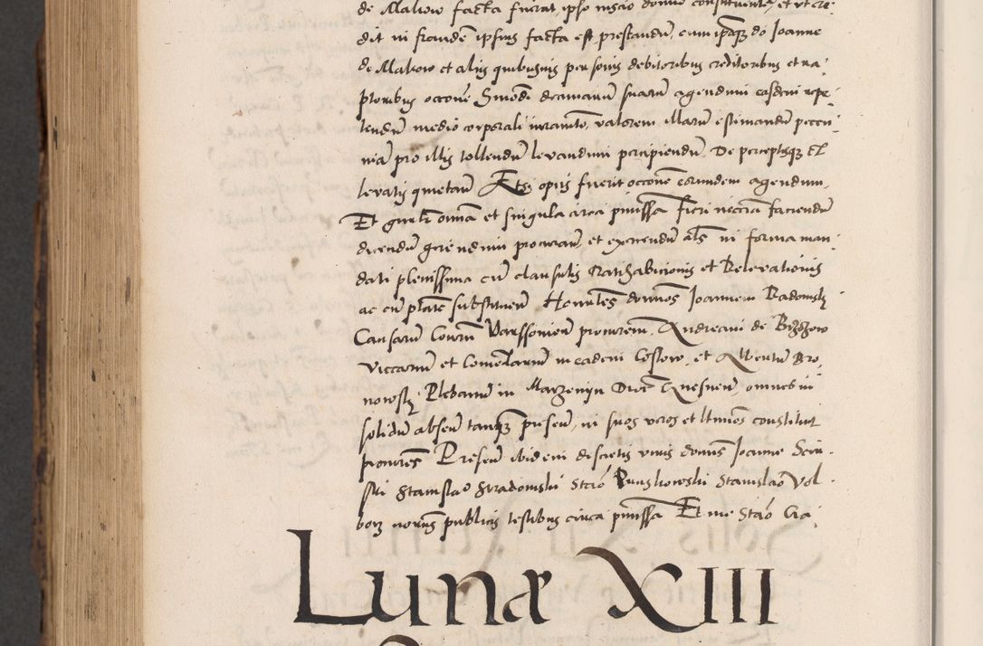 Zdjęcie nr 1016 dla obiektu archiwalnego: Acta actorum causarum, sentenciarum diffinitivarum quam interloquutiorum, decretorum, obligationum, quietationum et constitutionum procuratorum coram reverndo domino Petri Porembski preposito Ossviencimensi, canonico et officiali Cracoviensi generali ad annum Dimini 1556, inditione quatuor decima, pontificatus sanctissimi in Christo patris domini Pauli divina providencia pape IIII anno ispius.