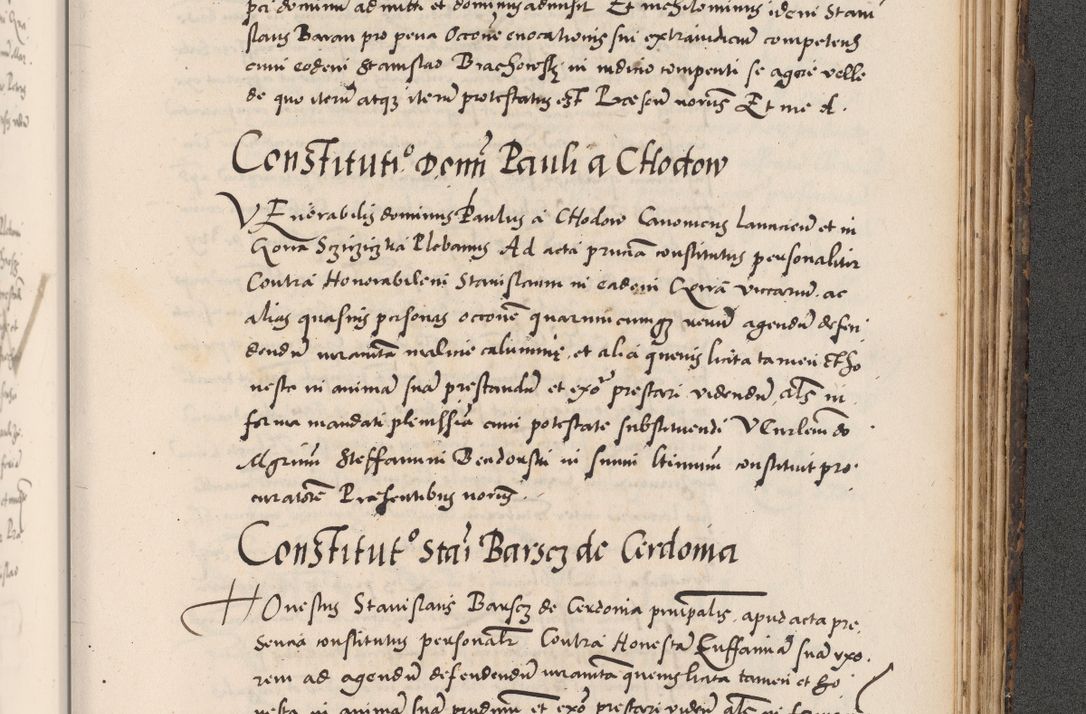 Zdjęcie nr 1013 dla obiektu archiwalnego: Acta actorum causarum, sentenciarum diffinitivarum quam interloquutiorum, decretorum, obligationum, quietationum et constitutionum procuratorum coram reverndo domino Petri Porembski preposito Ossviencimensi, canonico et officiali Cracoviensi generali ad annum Dimini 1556, inditione quatuor decima, pontificatus sanctissimi in Christo patris domini Pauli divina providencia pape IIII anno ispius.