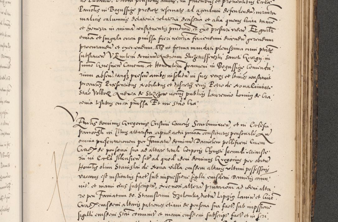 Zdjęcie nr 991 dla obiektu archiwalnego: Acta actorum causarum, sentenciarum diffinitivarum quam interloquutiorum, decretorum, obligationum, quietationum et constitutionum procuratorum coram reverndo domino Petri Porembski preposito Ossviencimensi, canonico et officiali Cracoviensi generali ad annum Dimini 1556, inditione quatuor decima, pontificatus sanctissimi in Christo patris domini Pauli divina providencia pape IIII anno ispius.