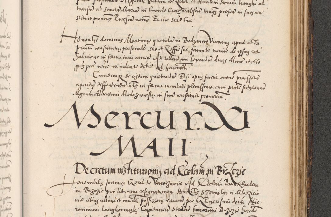 Zdjęcie nr 967 dla obiektu archiwalnego: Acta actorum causarum, sentenciarum diffinitivarum quam interloquutiorum, decretorum, obligationum, quietationum et constitutionum procuratorum coram reverndo domino Petri Porembski preposito Ossviencimensi, canonico et officiali Cracoviensi generali ad annum Dimini 1556, inditione quatuor decima, pontificatus sanctissimi in Christo patris domini Pauli divina providencia pape IIII anno ispius.