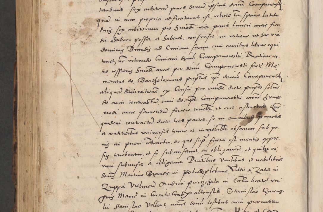 Zdjęcie nr 1152 dla obiektu archiwalnego: Acta actorum causarum, sentenciarum diffinitivarum quam interloquutiorum, decretorum, obligationum, quietationum et constitutionum procuratorum coram reverndo domino Petri Porembski preposito Ossviencimensi, canonico et officiali Cracoviensi generali ad annum Dimini 1556, inditione quatuor decima, pontificatus sanctissimi in Christo patris domini Pauli divina providencia pape IIII anno ispius.
