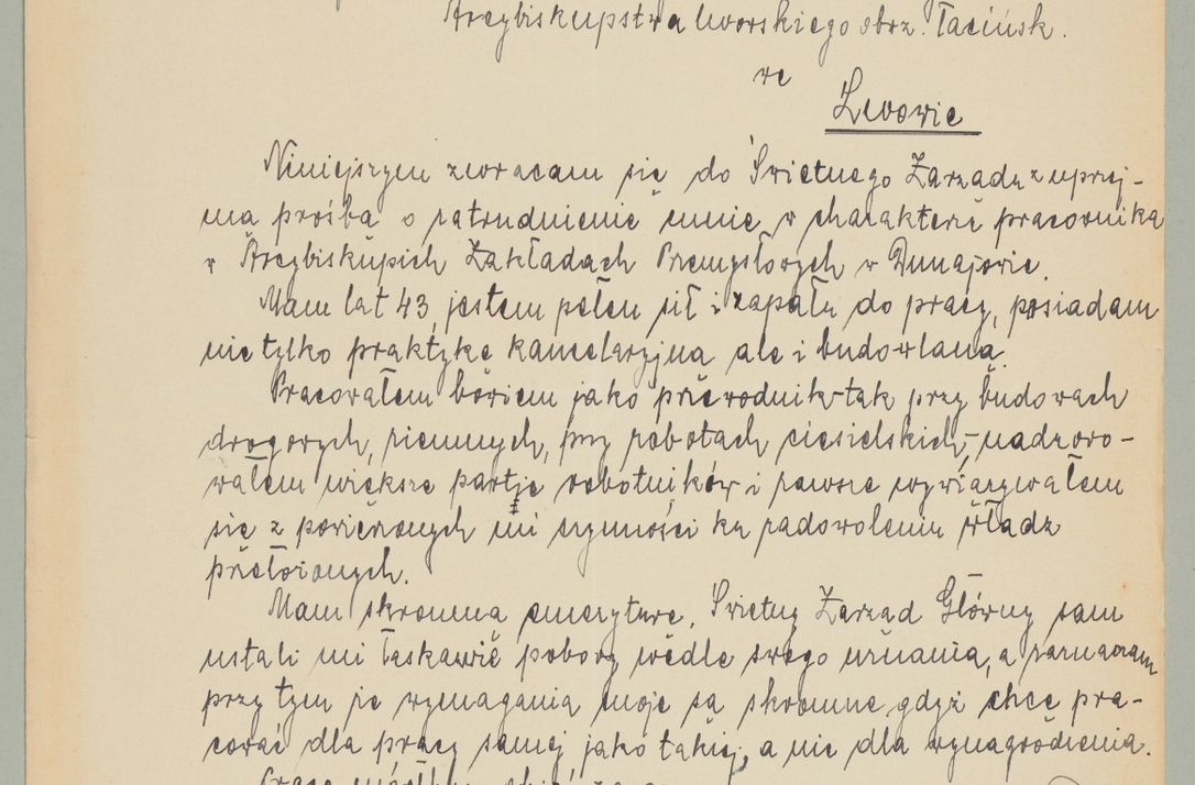 Zdjęcie nr 279 dla obiektu archiwalnego: Korespondencja do Głównego Zarządu Dóbr Arcybiskupich za lata 1921-1938