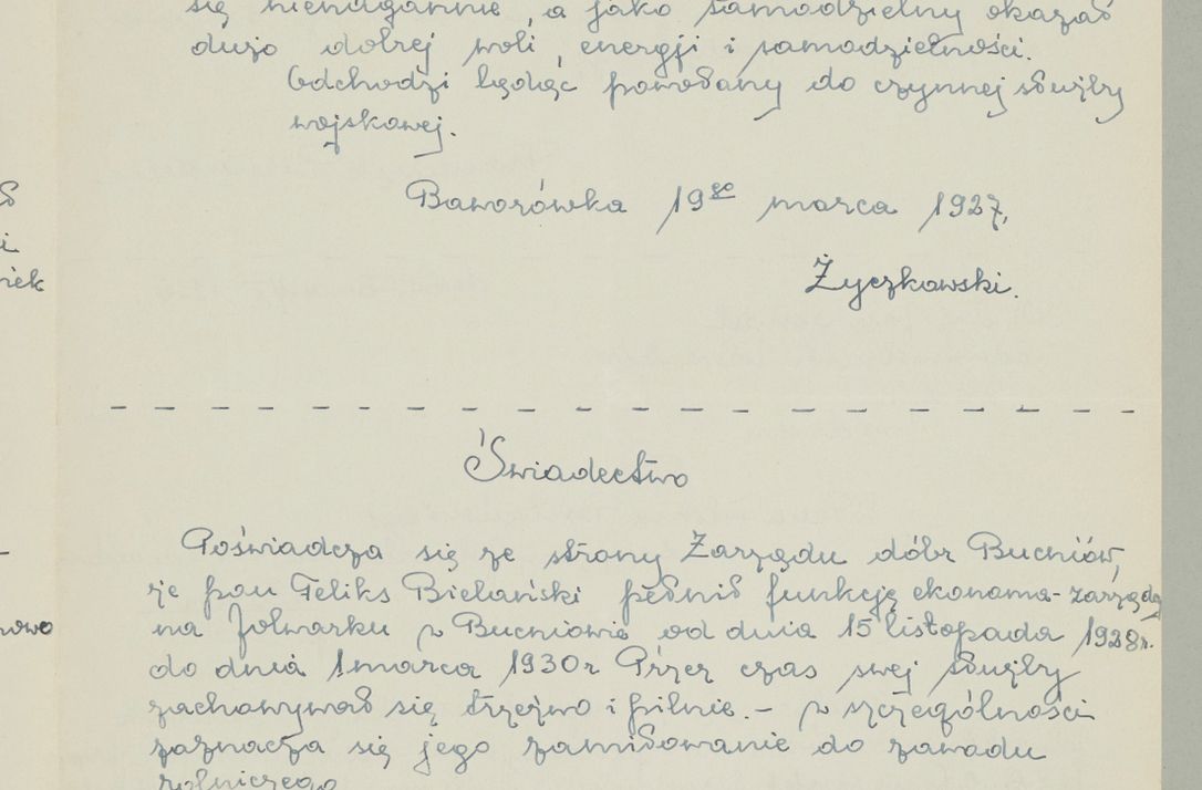 Zdjęcie nr 273 dla obiektu archiwalnego: Korespondencja do Głównego Zarządu Dóbr Arcybiskupich za lata 1921-1938