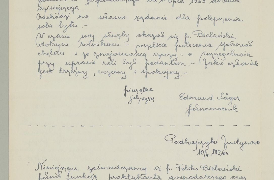 Zdjęcie nr 272 dla obiektu archiwalnego: Korespondencja do Głównego Zarządu Dóbr Arcybiskupich za lata 1921-1938