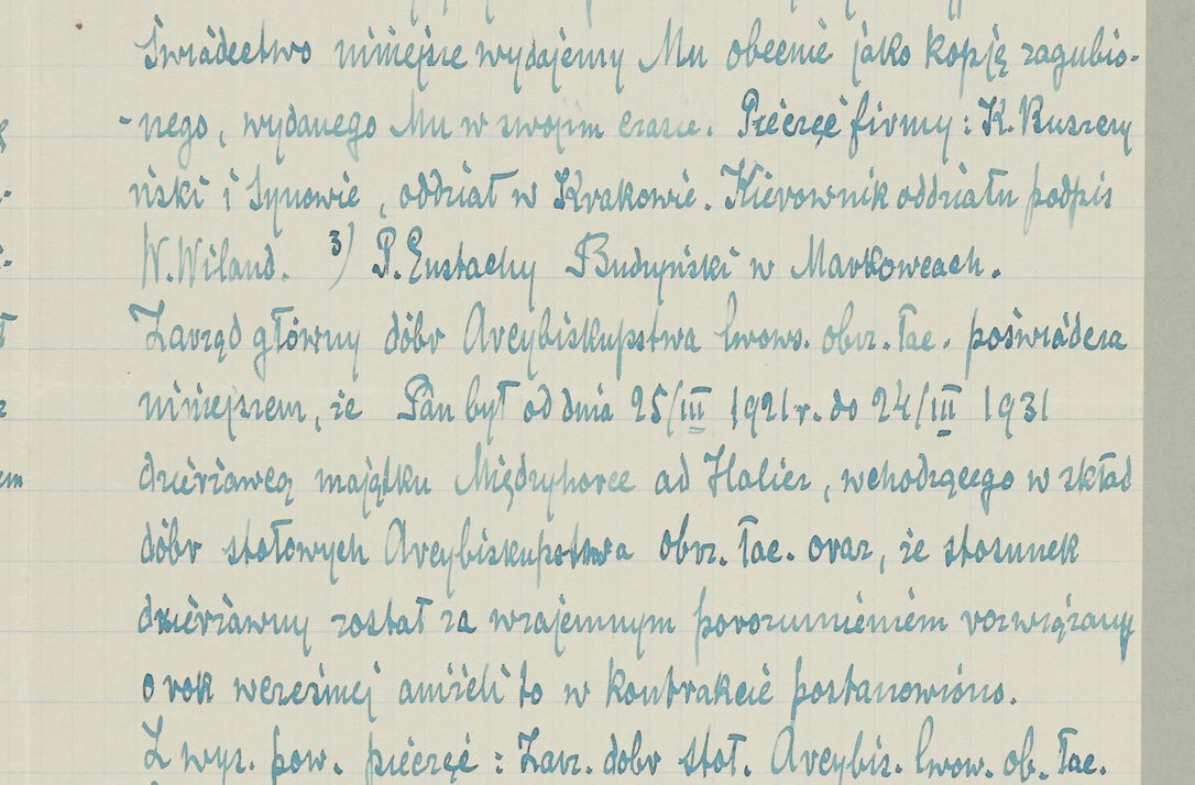 Zdjęcie nr 269 dla obiektu archiwalnego: Korespondencja do Głównego Zarządu Dóbr Arcybiskupich za lata 1921-1938