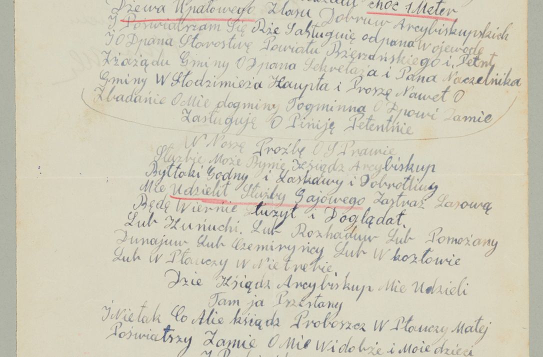 Zdjęcie nr 253 dla obiektu archiwalnego: Korespondencja do Głównego Zarządu Dóbr Arcybiskupich za lata 1921-1938