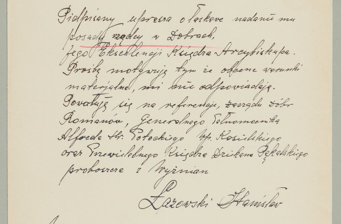 Zdjęcie nr 245 dla obiektu archiwalnego: Korespondencja do Głównego Zarządu Dóbr Arcybiskupich za lata 1921-1938