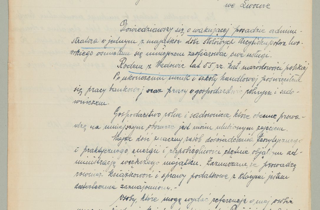 Zdjęcie nr 205 dla obiektu archiwalnego: Korespondencja do Głównego Zarządu Dóbr Arcybiskupich za lata 1921-1938