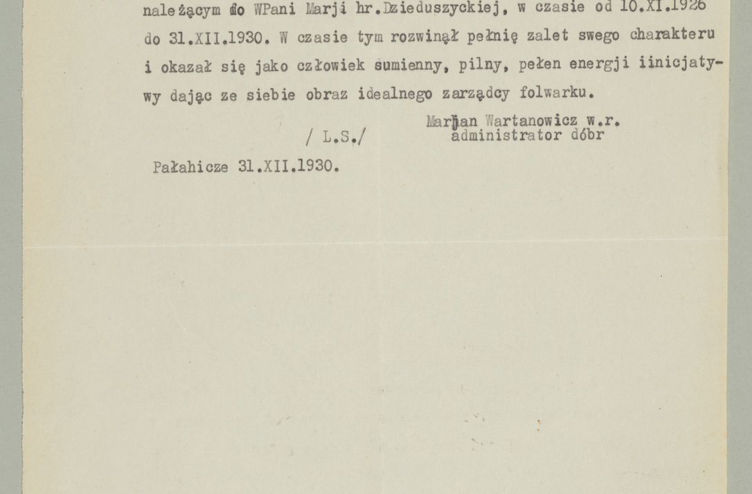 Zdjęcie nr 181 dla obiektu archiwalnego: Korespondencja do Głównego Zarządu Dóbr Arcybiskupich za lata 1921-1938
