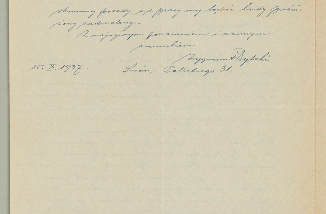 Zdjęcie nr 176 dla obiektu archiwalnego: Korespondencja do Głównego Zarządu Dóbr Arcybiskupich za lata 1921-1938