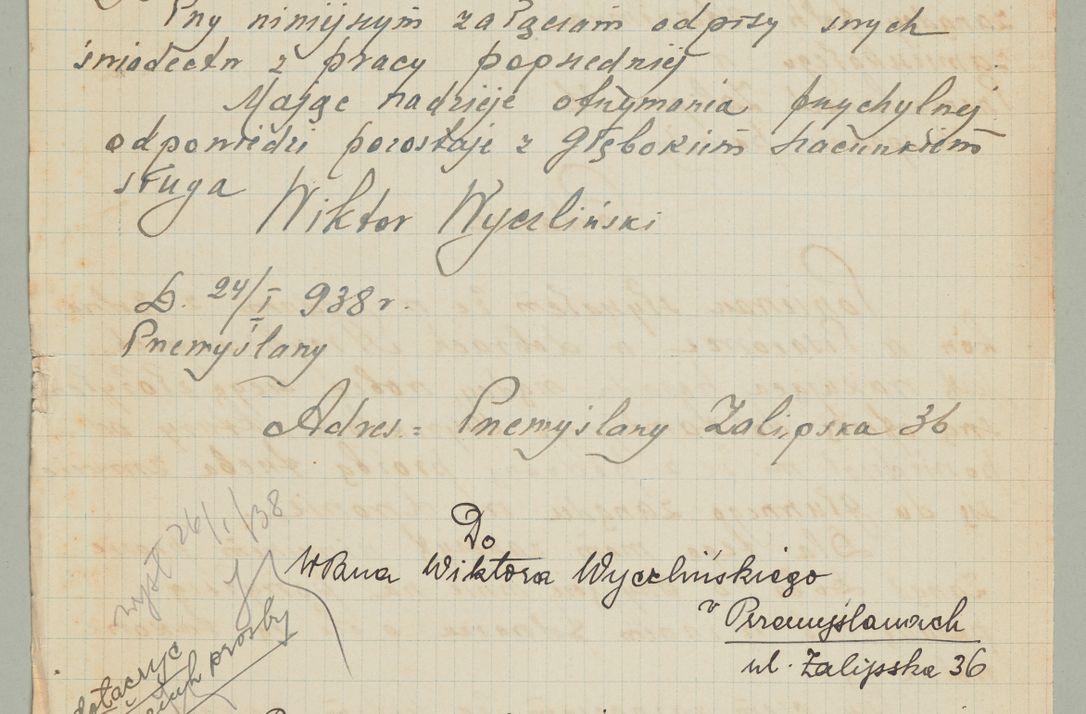 Zdjęcie nr 166 dla obiektu archiwalnego: Korespondencja do Głównego Zarządu Dóbr Arcybiskupich za lata 1921-1938