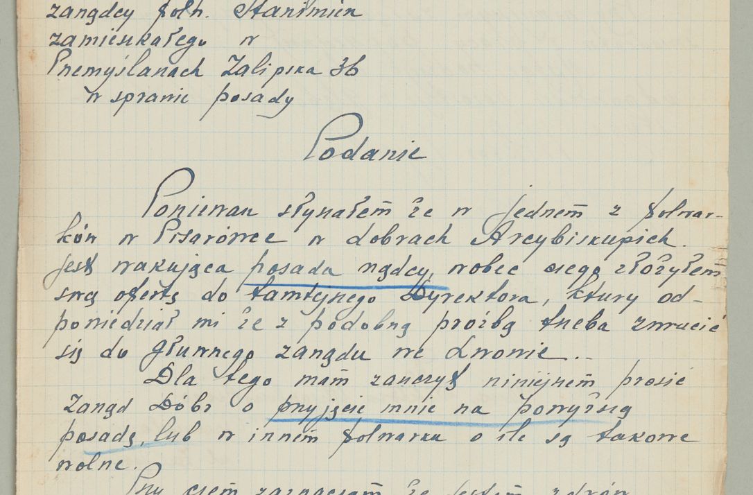 Zdjęcie nr 165 dla obiektu archiwalnego: Korespondencja do Głównego Zarządu Dóbr Arcybiskupich za lata 1921-1938