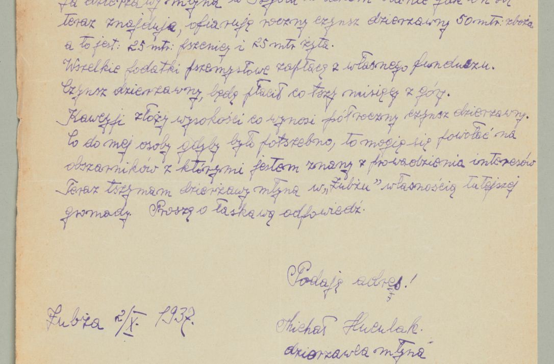 Zdjęcie nr 171 dla obiektu archiwalnego: Korespondencja do Głównego Zarządu Dóbr Arcybiskupich za lata 1921-1938