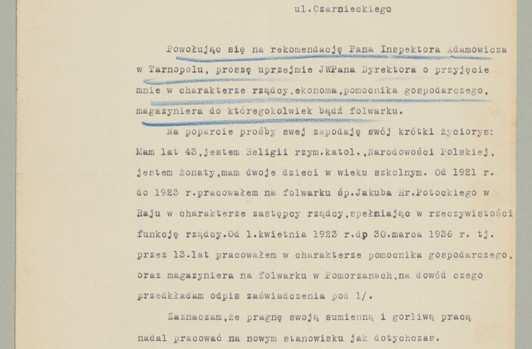 Zdjęcie nr 141 dla obiektu archiwalnego: Korespondencja do Głównego Zarządu Dóbr Arcybiskupich za lata 1921-1938