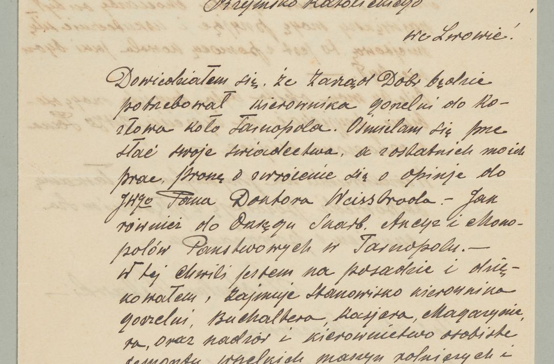 Zdjęcie nr 119 dla obiektu archiwalnego: Korespondencja do Głównego Zarządu Dóbr Arcybiskupich za lata 1921-1938