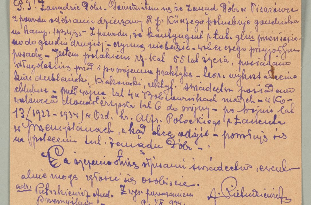 Zdjęcie nr 108 dla obiektu archiwalnego: Korespondencja do Głównego Zarządu Dóbr Arcybiskupich za lata 1921-1938