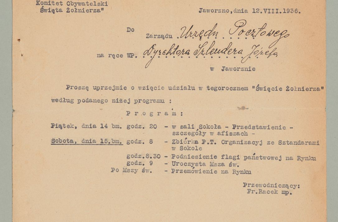 Zdjęcie nr 88 dla obiektu archiwalnego: Korespondencja do Głównego Zarządu Dóbr Arcybiskupich za lata 1921-1938