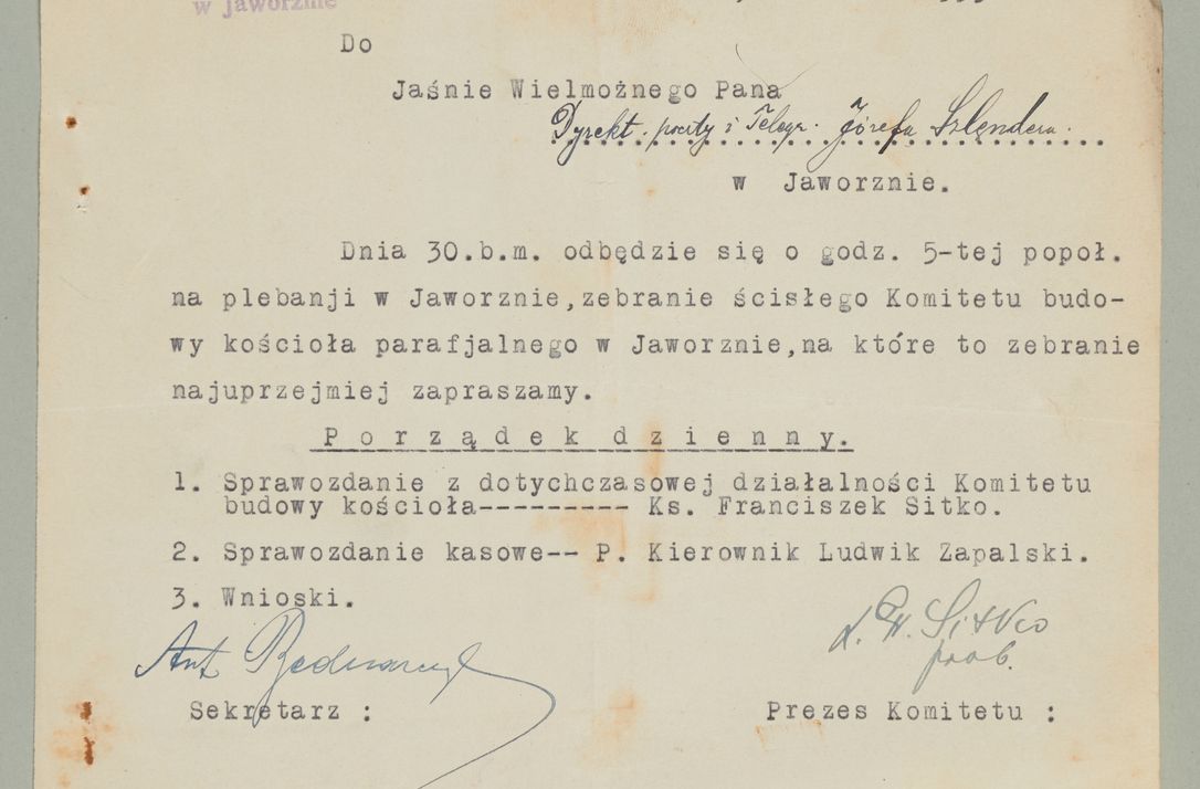 Zdjęcie nr 84 dla obiektu archiwalnego: Korespondencja do Głównego Zarządu Dóbr Arcybiskupich za lata 1921-1938