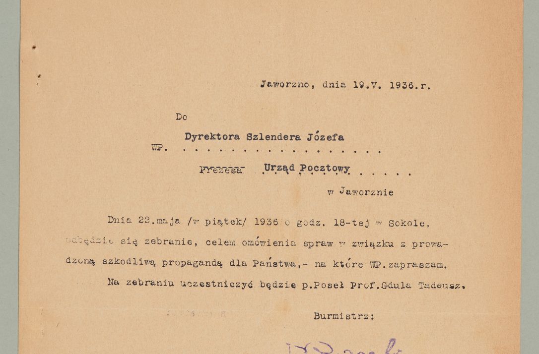 Zdjęcie nr 86 dla obiektu archiwalnego: Korespondencja do Głównego Zarządu Dóbr Arcybiskupich za lata 1921-1938