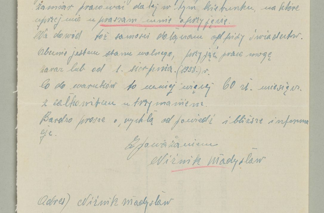 Zdjęcie nr 48 dla obiektu archiwalnego: Korespondencja do Głównego Zarządu Dóbr Arcybiskupich za lata 1921-1938