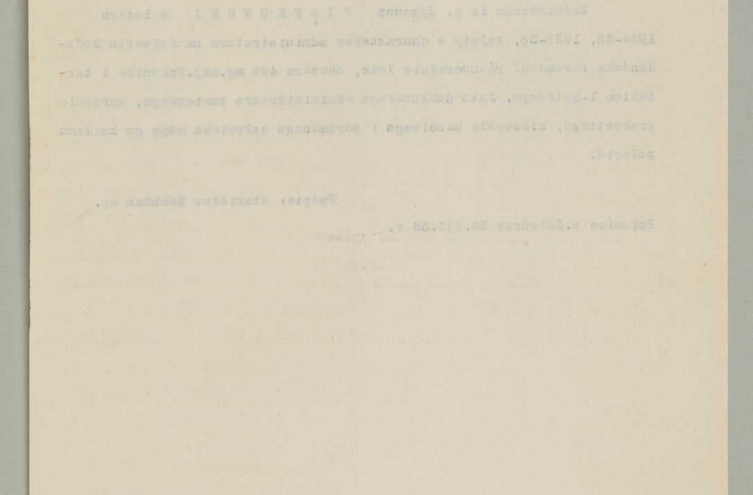 Zdjęcie nr 37 dla obiektu archiwalnego: Korespondencja do Głównego Zarządu Dóbr Arcybiskupich za lata 1921-1938