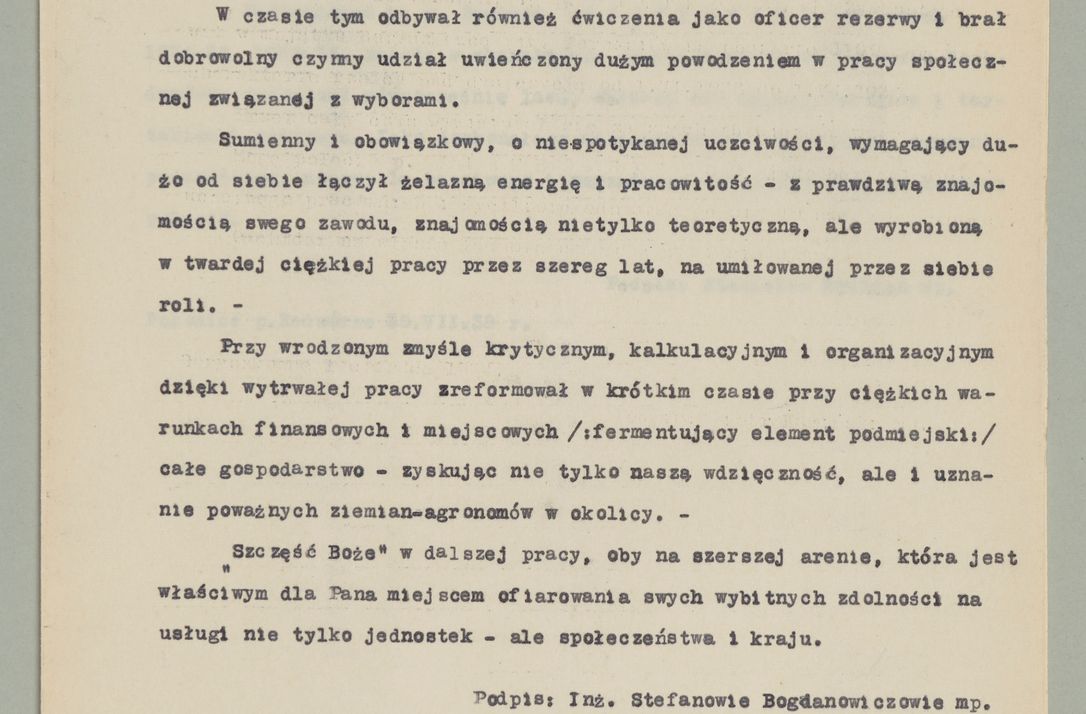 Zdjęcie nr 34 dla obiektu archiwalnego: Korespondencja do Głównego Zarządu Dóbr Arcybiskupich za lata 1921-1938