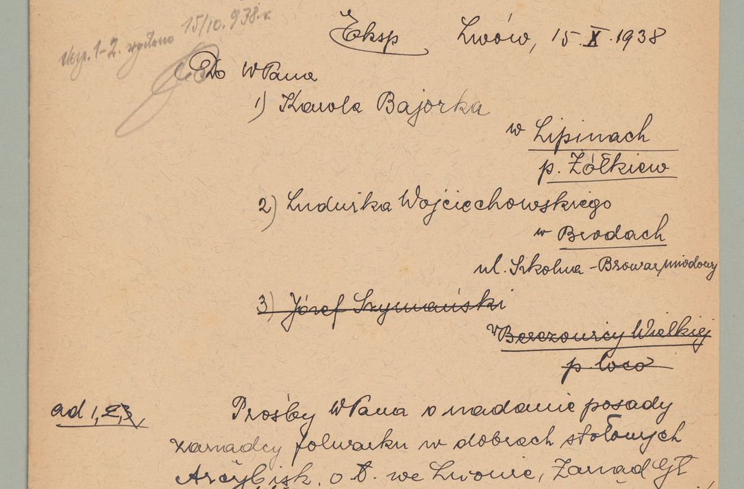 Zdjęcie nr 24 dla obiektu archiwalnego: Korespondencja do Głównego Zarządu Dóbr Arcybiskupich za lata 1921-1938